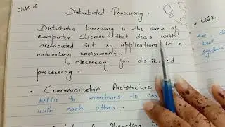 Introduction to Distributed processing in operating system