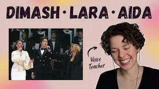 Voice Teacher Reacts to DIMASH, LARA FABIAN, AIDA GARIFULLINA - Ti amo cosi