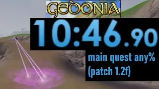 Gedonia speedrun main quest any% 10:46 (patch 1.2f)