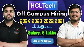 HCL Tech Hiring 2024 2023 2022 2021 Batch | HCL Tech Off Campus Drive 2024 2023 2022 2021 Batch