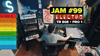 Jam 099 #Electro on Roland TR-808 and Behringer Pro 1