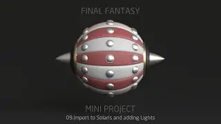 Houdini 19.5 | Blitzball | Import to Solaris and adding Lights
