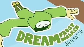 Dream's Frost Walker 1000 IQ Move ANIMATED! (Minecraft Manhunt) (Archived)
