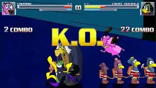Mugen Request: Courage the Cowardly Dog vs Count Duckula