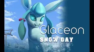 Glaceon Snow Day (Fan Art Timelapse)