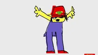 I drew shitty PaRappa the Rapper and animated it