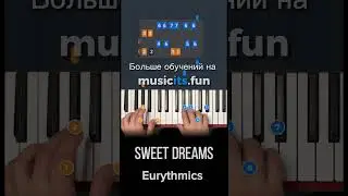 Как играть Sweet dreams 💭Eurythmics 🎸на пианино 🎹по цифрам ☝️ 