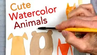 Cute Watercolor Animals
