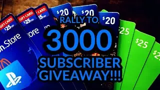 3000 SUBSCRIBER GIVEAWAY | FREE PSN/XBOX/STEAM GIFTCARD!