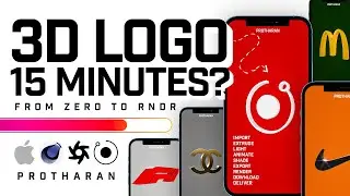 3D Logo Tutorial - Zero to RNDR! (Cinema 4D & Octane)