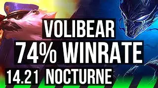 VOLIBEAR vs NOCTURNE (JGL) | Rank 1 Voli, 74% winrate, Rank 19 | TR Challenger | 14.21