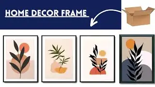 DIY Cardboard Wall Decor Frame/Photo frame/Cardboard Photo frame #craft