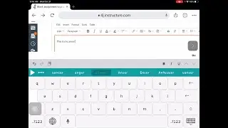 iPad -R&W Word Prediction in Canvas
