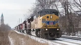 Union Pacific Leads a Massive 8-Unit Lashup Through Toronto! [FPON] [HD]