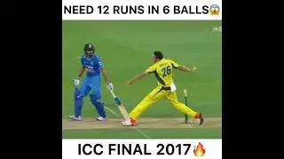 ICC FINAL 2017 Ind vs aus. omg 😳 #msdhoni #final