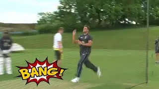 JAMES PATTINSON KILLING PACE IN NET PRACTICE!