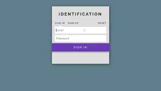 Sign in - Sign up & Password Reset form using CSS