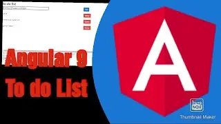 Angular 9 To Do List creating , read , delete