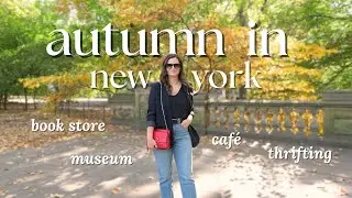 cozy fall day on the Upper West Side 🍁✨ | cafés, books & more! autumn in NYC vlog