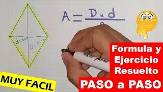 Como sacar el AREA de un ROMBO ♦️
