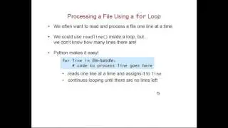 Working with Text Files