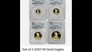Set of 4 2007-W Gold Eagles PCGS PR70DCAM FS First Strike Eagle Proof Coins