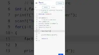 Factorial calculation||C_program to calculate factorial of number