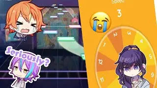 Colorful stage… but every time I miss, the speed changes randomly?!