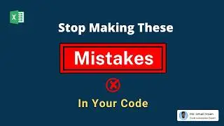 Stop Making These Mistakes In Your VBA Code To Write Clean Code