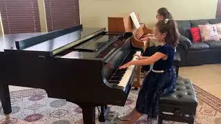 Bach Piano Concerto No. 5 in F minor BWV. 1056 II. Largo - Sophia (age7)