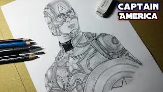 Drawing Captain America | Realistic Drawing