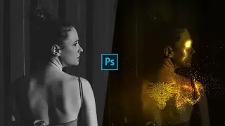 Photoshop Manipulation - Golden Tattoo | Creative Photo Manipulation