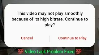 this video may not play smoothly because of its high bitrate. continue to play problem #listengaurav