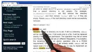 Lesson 1 (Use Functions) | 25. Checking Os Documentation | Python Programming