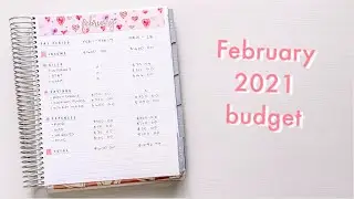 February 2021 Budget | Erin Condren Budget Planner