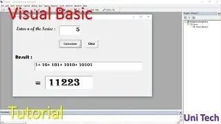 Sum with the Series : 1+10+101+1010.... up to n | V B Programming Tutorial | Do While Loop & If