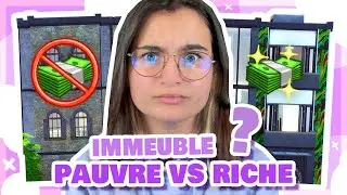 ☾ J'ai construis un immeuble PAUVRE vs RICHE ! 💸 - Sims 4 ☽