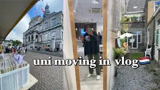 maastricht diaries🇳🇱 saying goodbye, moving into my new apartment & food shopping
