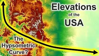 Elevations of the USA: The Hypsometric Curve + Hypsometric Tinting