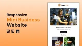 Build a Professional Business Portfolio Website | Responsive Mini Site with HTML, CSS & JavaScript