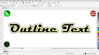 Outline Text in CorelDraw