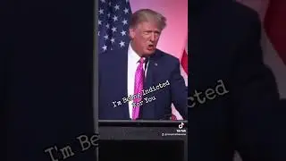 TRUMP "I'm Being Indicted For You"