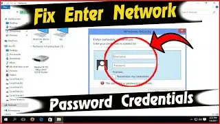 How to Fix Enter Network Password Credentials in Windows 10|How to Turn Off Network Sharing Password