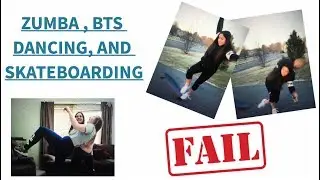 HOW TO DANCE ZUMBA & SKATEBOARD * almost died* FT  Jordan Kohlhauser  | Daniela Troya