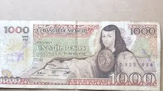 Billete $1000 19 julio 1985 el último billete nacional