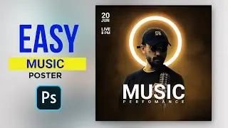 Music poster design in photoshop | how to design poster in photoshop