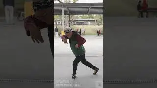 下穿後叉腿(一)，胯要鬆，不能讓膝蓋承受擰轉力。【20230318】