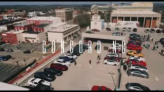 4K UHD || HUGE Car Meet @ The Parking Garage In Downtown Concord USA