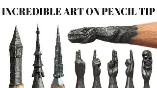 Incredible Art on Pencil Tip | Pencil Carving - Must Watch