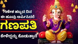 ಗಣೇಶ ಹಬ್ಬದ ದಿನ ಈ ಹೂವು ಅರ್ಪಿಸಿದರೆ ಗಣೇಶ ಕೇಳಿದ್ದನ್ನು ಕೊಡುತ್ತಾನೆ LIVE ganesha chaturthi remedy